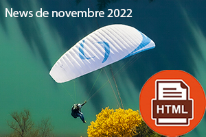 News parapente novembre 2022 News parapente 360 octobre 2022
