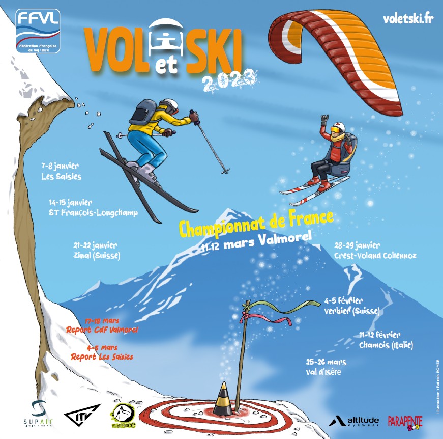 Vol et ski parapente 2023