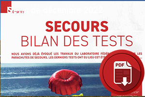 Articles-secours-Pmag206 Article parachutes de secours Parapente Mag N° 206
