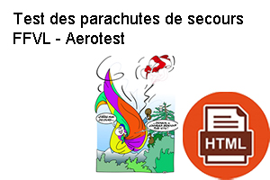 Test-parachute-secours-FFVL Article parachutes de secours FFVL
