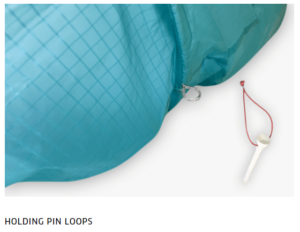 Holding pin loops Advance pi 3